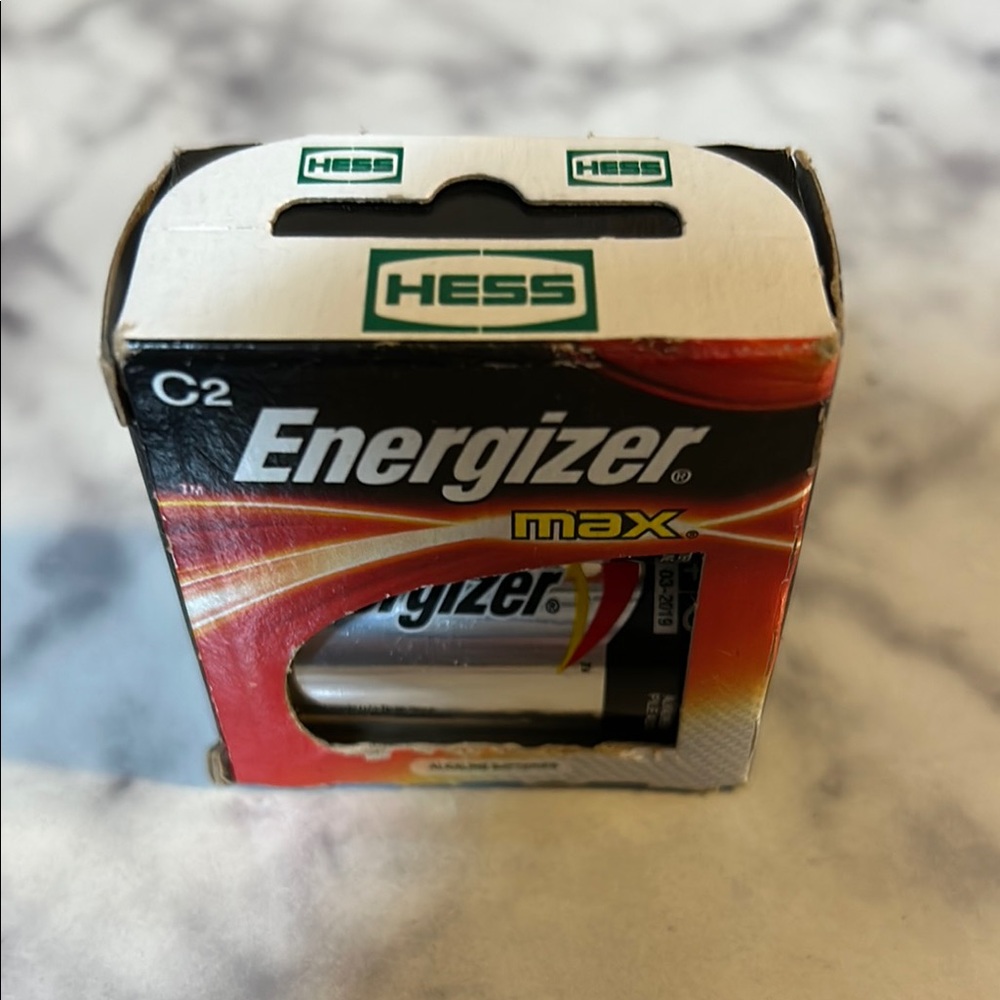 Energizer Max C2 Batteries w/ Hess Branding Promo Pack – Collectible Display